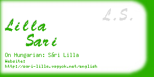 lilla sari business card